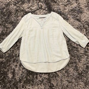 3/4 sleeve chambray top
